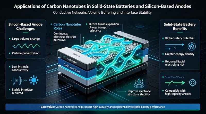 Applications of Carbon Nanotubes in Solid-State Batteries and Silicon-Based Anodes Applications of Carbon Nanotubes in Solid-State Batteries and Silicon-Based Anodes